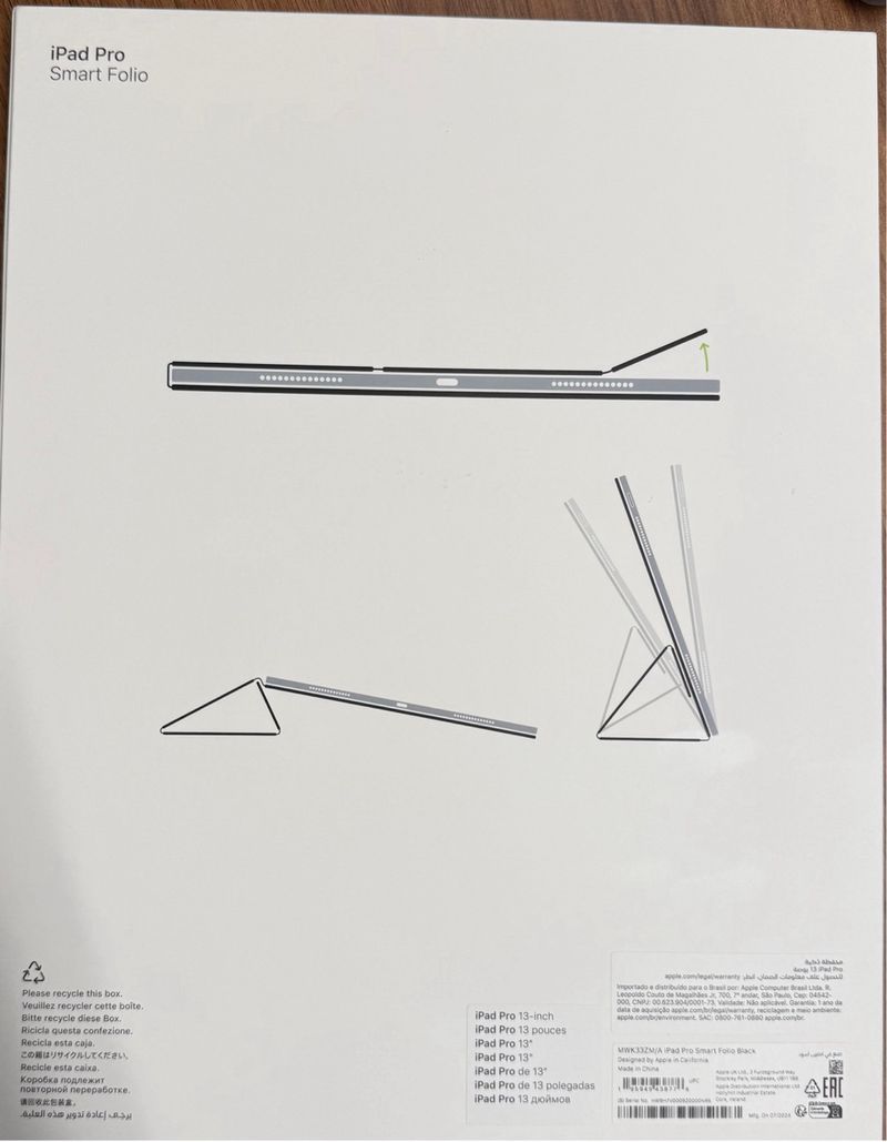 Funda Smart Folio iPad Pro Negra 13 pulgadas afbeelding 2