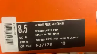 Nike Free Metcon 6 Donna Bianco Rosa