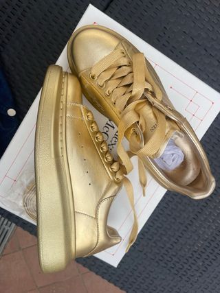 Sneakers Alexander McQueen Pelle Oro