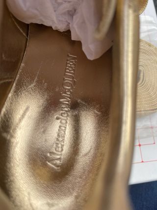 Sneakers Alexander McQueen Pelle Oro