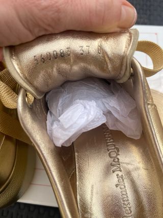 Sneakers Alexander McQueen Pelle Oro