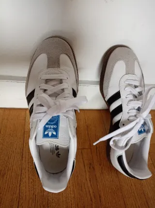 Zapatillas Adidas Samba Blancas y Negras