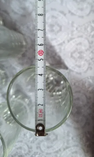 Set 6 Vasos Chupito/Licor con Soporte Metal Dorado