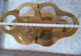 Set 6 Vasos Chupito/Licor con Soporte Metal Dorado