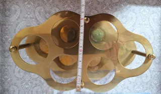 Set 6 Vasos Chupito/Licor con Soporte Metal Dorado