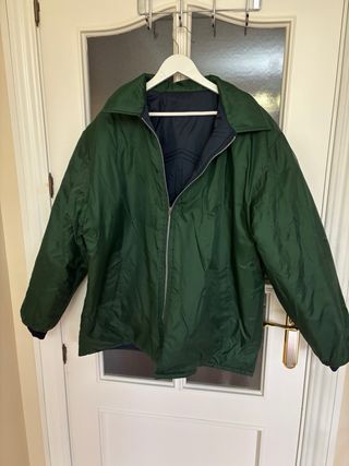 Chaqueta Vintage Azul/Verde Reversible