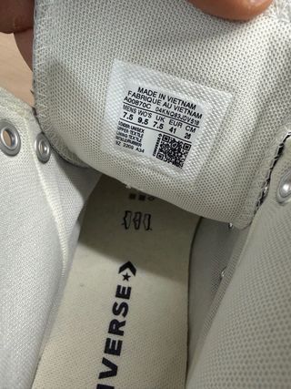 Converse negras plataforma talla 41