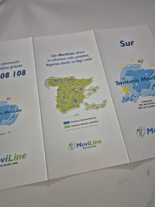 Folleto MoviLine Cobertura teléfono 1997