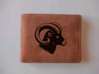 Cartera cuero muflón