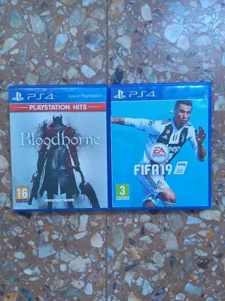 Juegos PS4 Bloodborne y Fifa 19