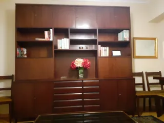 Mueble de salón en madera maciza caoba, URGE