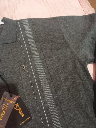 Polo Hombre Goldmen T.46 Gris Nuevo Con Etiqueta