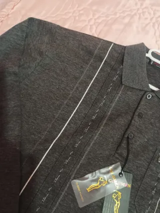 Polo Hombre Goldmen T.46 Gris Nuevo Con Etiqueta