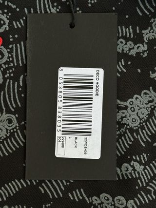 Felpa Octopus Deco Hoodie Nera/Grigia