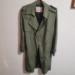 Gabardina Mango Verde Oliva