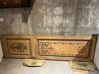 Puerta antigua decorada 22,5x66x4,5