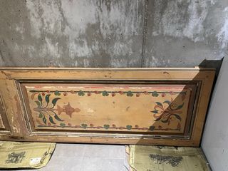 Puerta antigua decorada 22,5x66x4,5