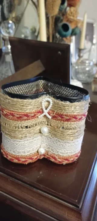 Portalápices decorado corazón