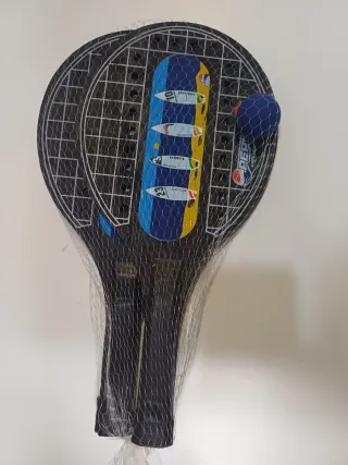 Palas de playa con pelota