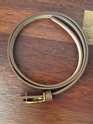 Cinturón Coach Marrón Hebilla Dorada