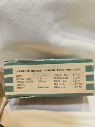 Camión Ebro Pepsi Cola Anguplas H0