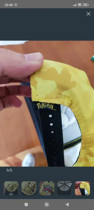 Gorra Pokémon Pikachu Bioworld