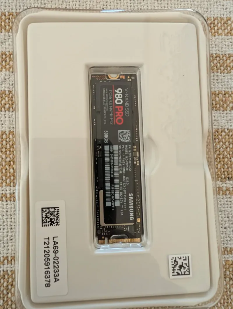 SSD Samsung 980 PRO 500GB NVMe M.2 PCIe 4.0