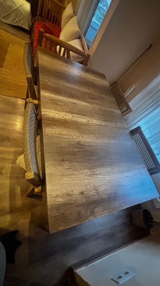 Mesa comedor madera + 4 sillas