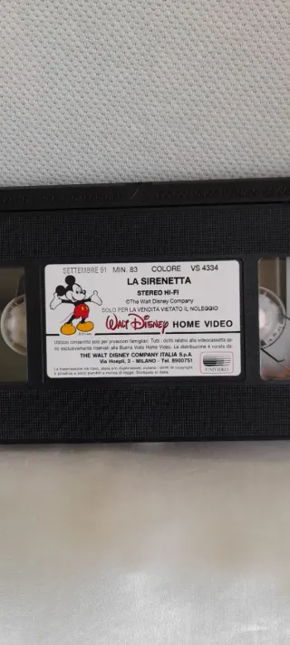La Sirenetta VHS Walt Disney 1a Edizione
