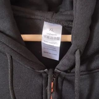 Sudadera Hombre Negra Media Cremallera