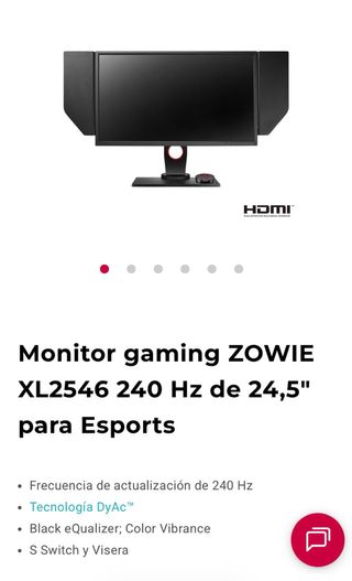 Monitor Gaming ZOWIE XL2546 240Hz Esports