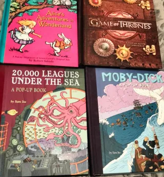 Lote 4 libros Sabuda y Reinhart