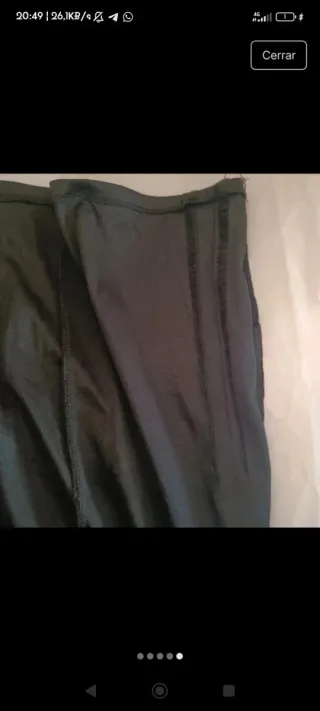 Vestido dorado Bershka