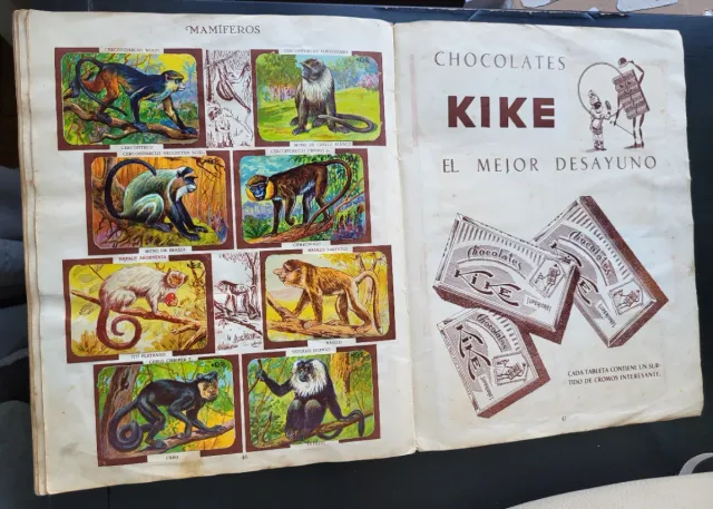 Álbum Chocolates Kike Zoología Tomo II