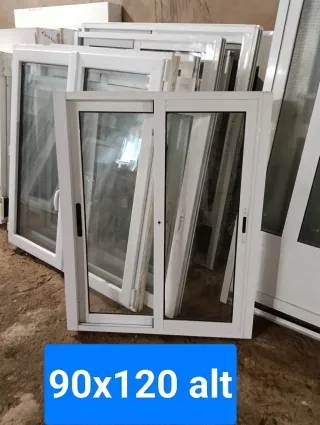 Ventana aluminio corredera 90x120