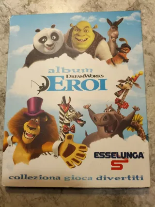 Album figurine Dreamworks Eroi Esselunga