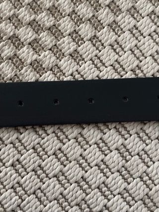 Cinturón Vivienne Westwood Negro Hebilla Plateada