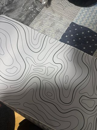 Alfombrilla ratón grande diseño líneas