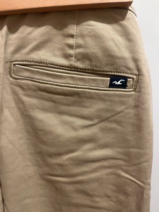 Pantalones Chinos Beige Hollister Hombre