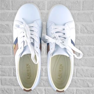 Ralph Lauren Janson II piel blanca mujer 38 nuevas