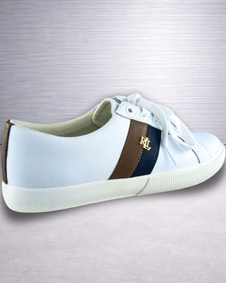 Ralph Lauren Janson II piel blanca mujer 38 nuevas