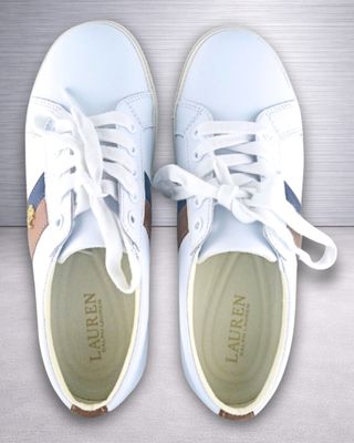 Ralph Lauren Janson II piel blanca mujer 38 nuevas