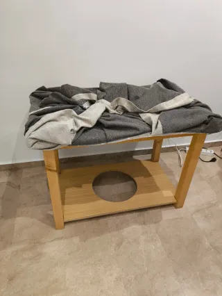 Mesa Camilla con Cristal y Faldillas a medida