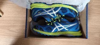 Zapatillas Asics Azul y Verde
