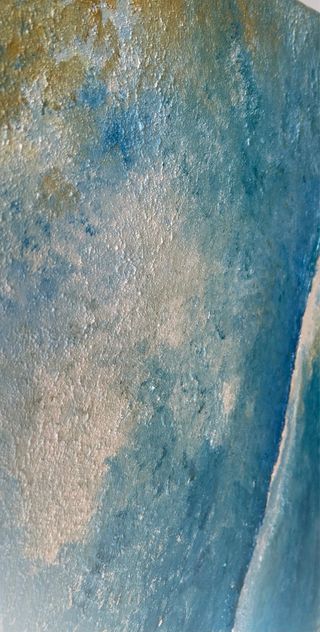 Cuadro azul abstracto