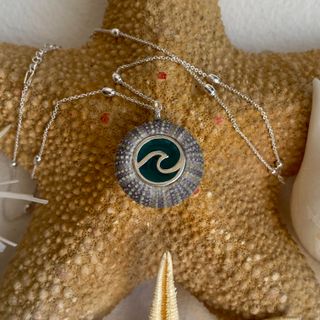 Collar Plata Erizo Mar N6