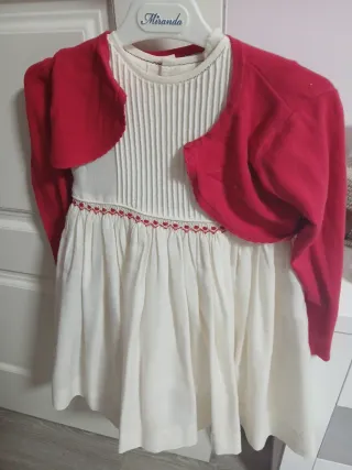 Vestido Miranda Talla 4 con Chaqueta Roja