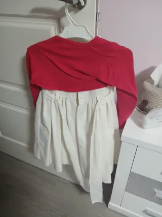 Vestido Miranda Talla 4 con Chaqueta Roja