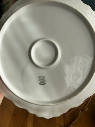 Tazas de porcelana Limoges con rosas