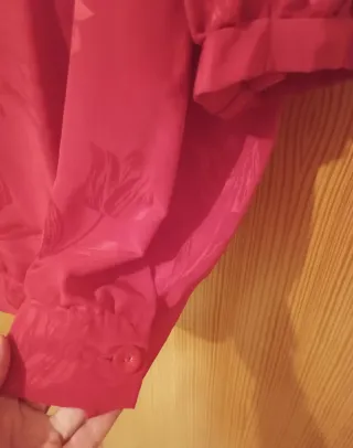 Blusa mujer roja de manga corta T. 54